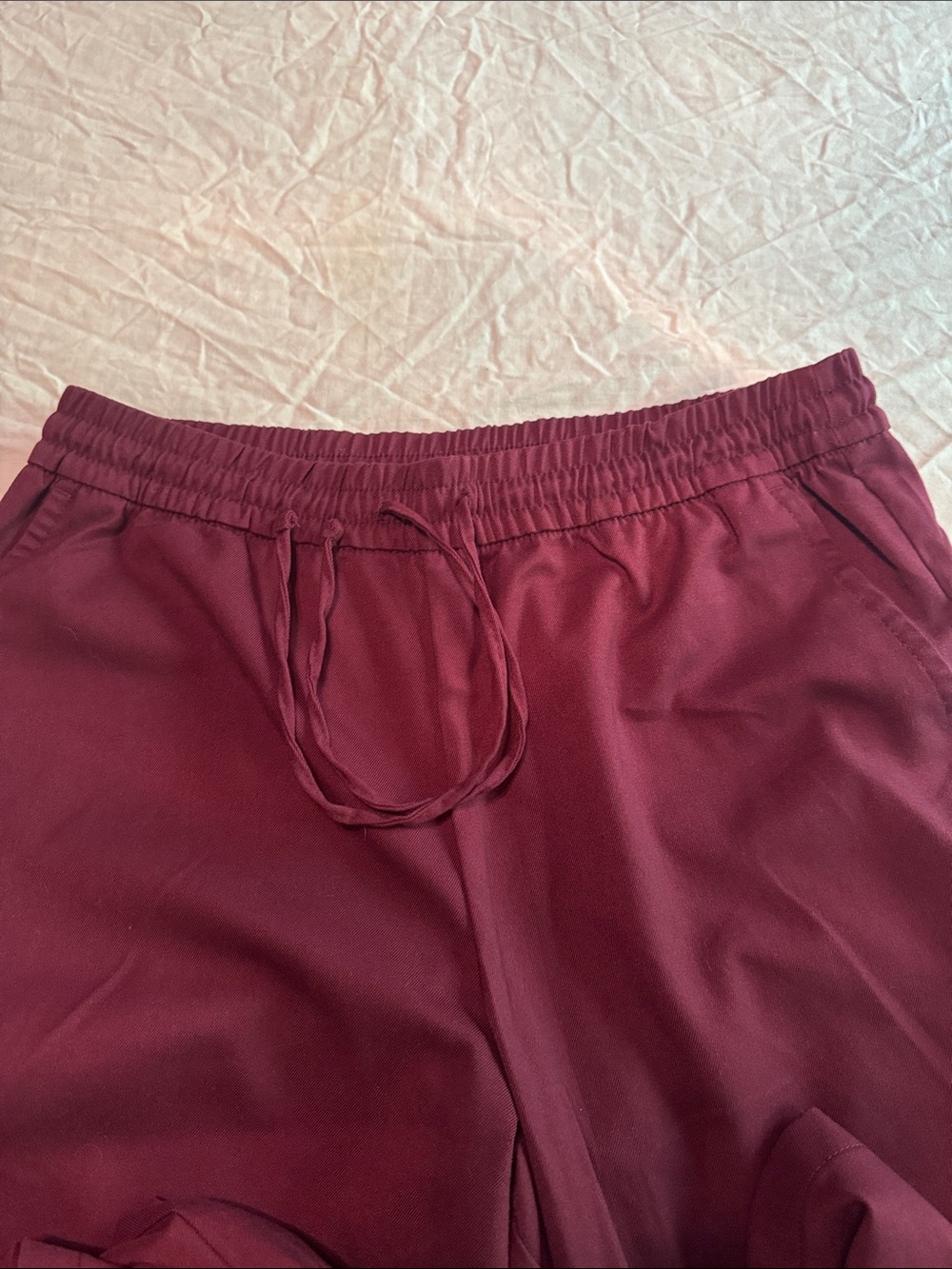 GAP Maroon Burgundy Wide Leg Pull On Pants Size L - Picture 5 of 5